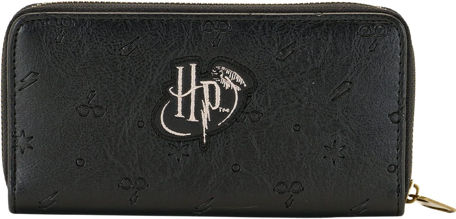 Harry Potter Wings-Essential Wallet, Black, 19 x 10 cm