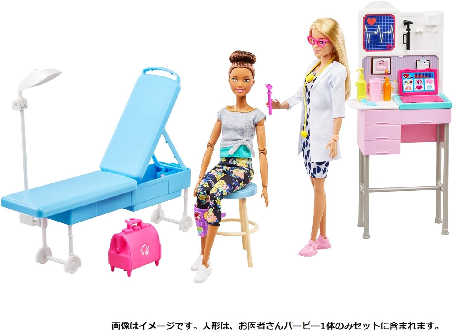 Barbie You Can Be Doctor with Clinic Medical Doll with Play Set with Medical Accessories, Toy + 3 Years (Mattel GWV01
