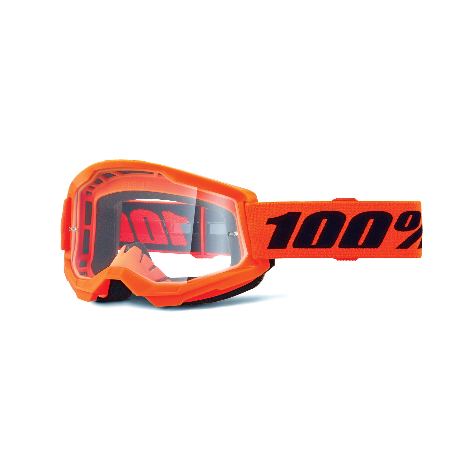 100% Strata 2 Essential Lunettes de motocross (Orange/Black