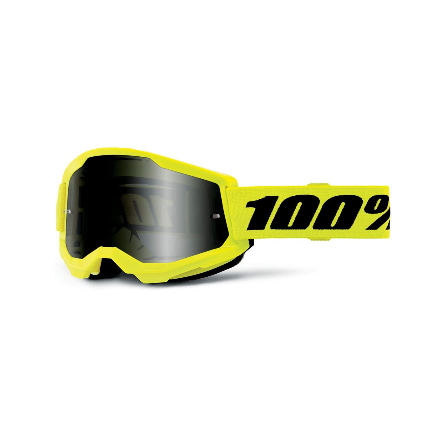 100% Strata 2 MX Offroad Lunettes de natation Jaune sable avec verres fumés