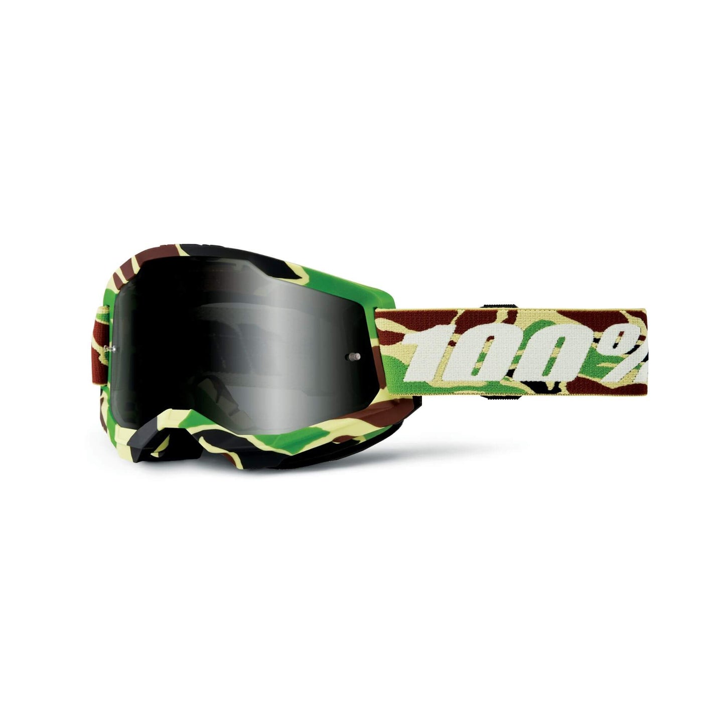 100% Strata 2 MX Offroad Lunettes de natation camouflage avec verres fumés