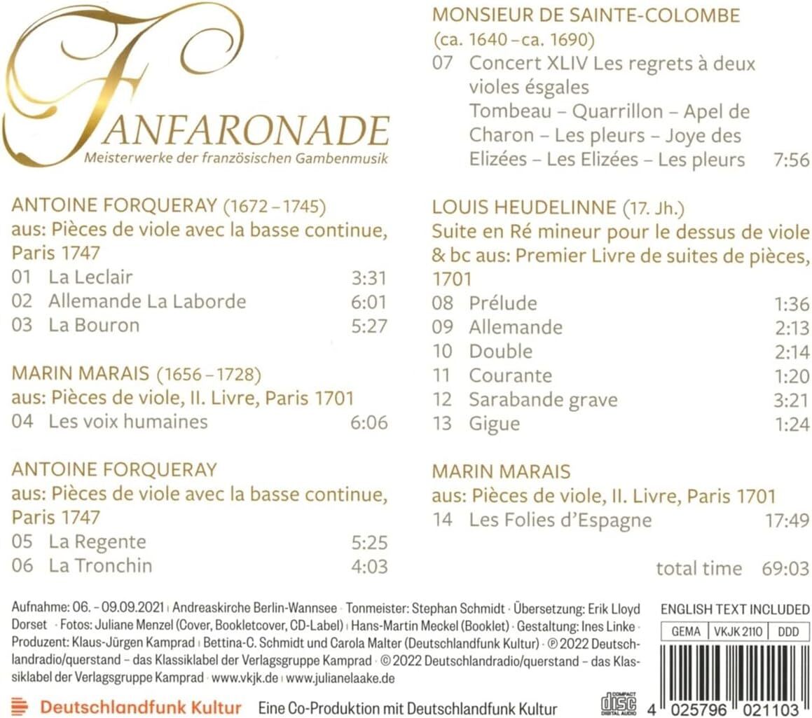 Forqueray/Marais/Sainte-Colombe/Heudelinne: Fanfaronade