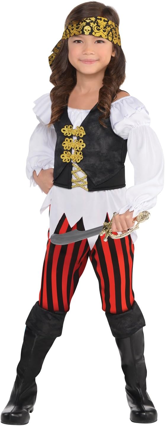 amscan (PKT) (9901792) Child Girls NEW Pretty Scoundrel Costume (4-6yr
