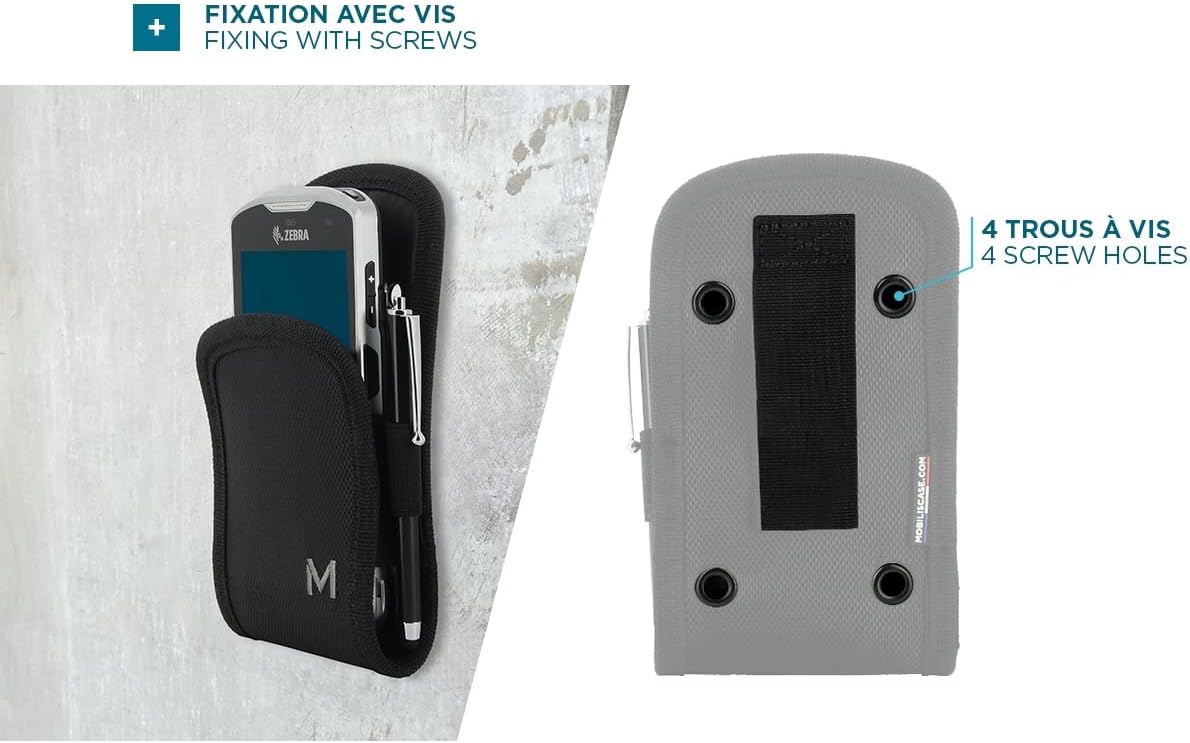 Mobilis Holster Case for 6-7 Inch Tablet with Belt - Maximum Tablet Size 17.5 x 8.5 x 2.5 cm - Black