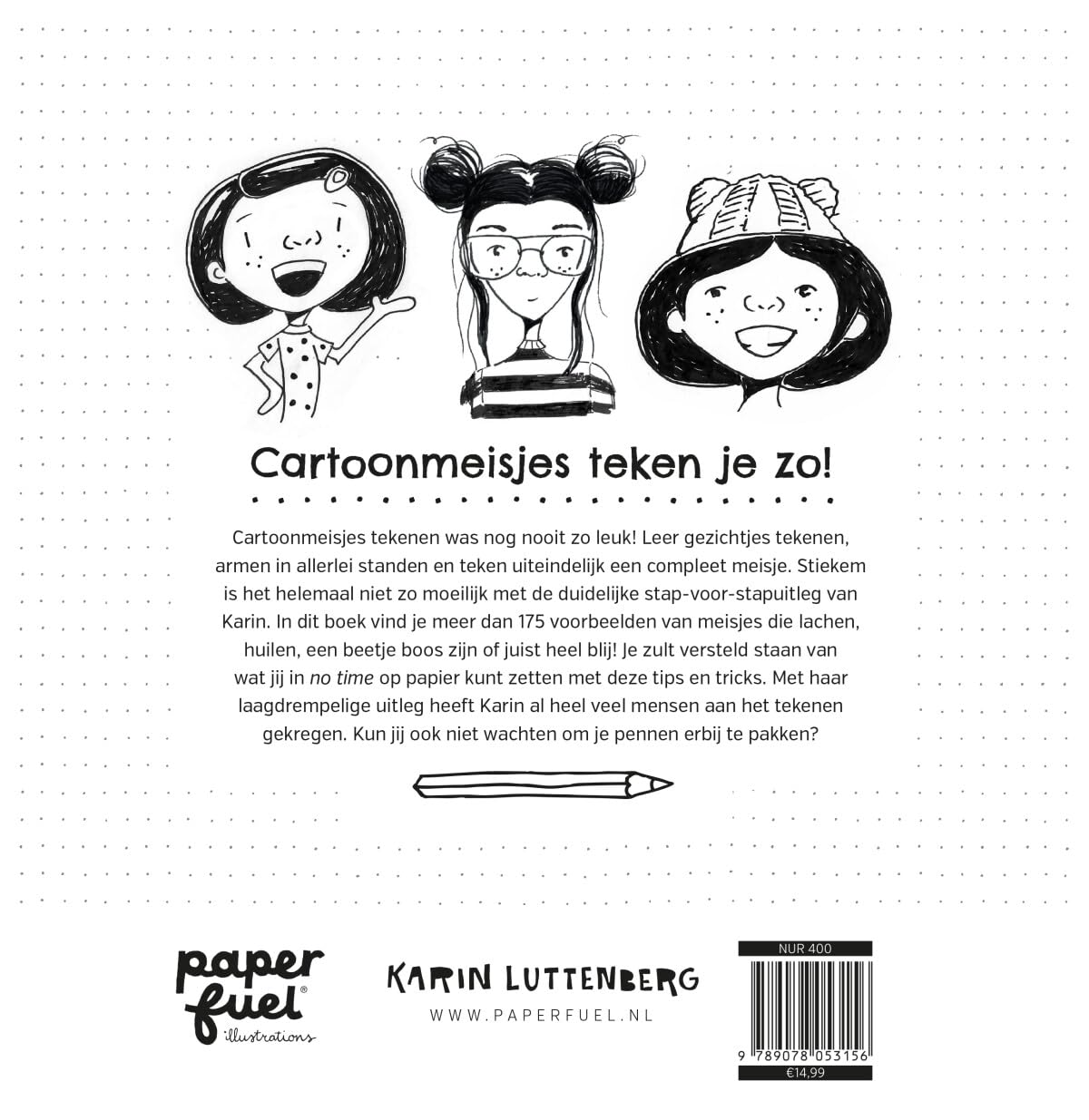 Cartoonmeisjes teken je zo!