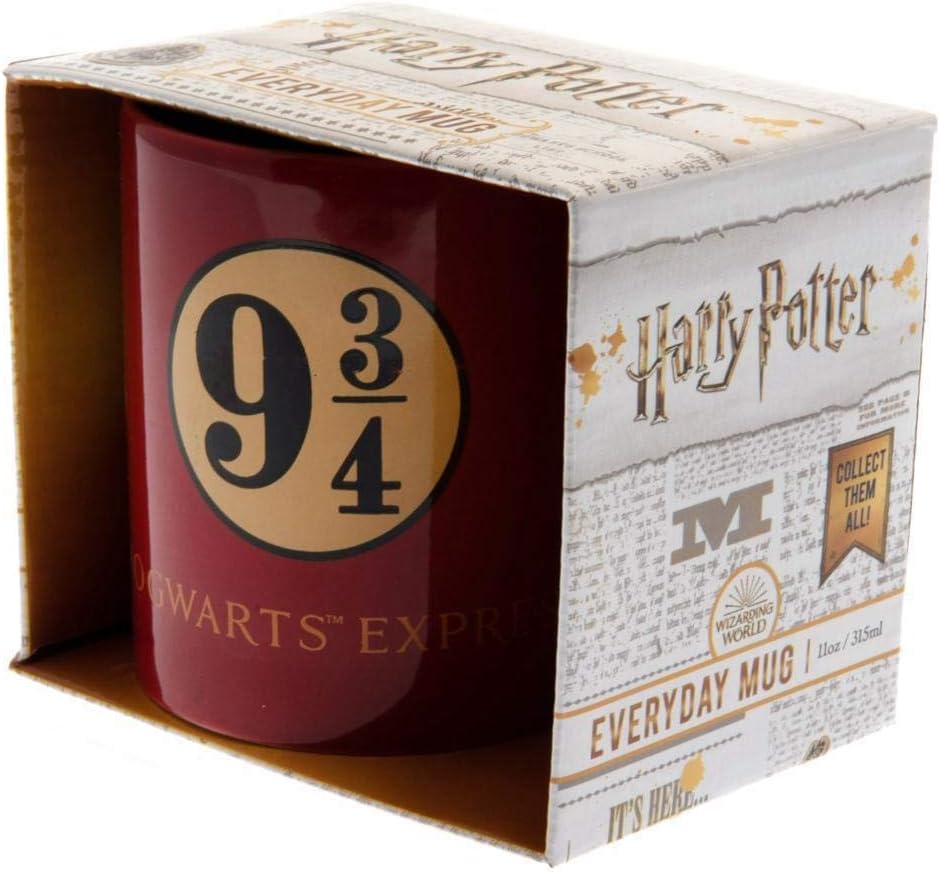 Pyramid International Harry Potter Platform 9 ¾ Scarlet Ceramic Mug in Presentation Box - Official Merchandise