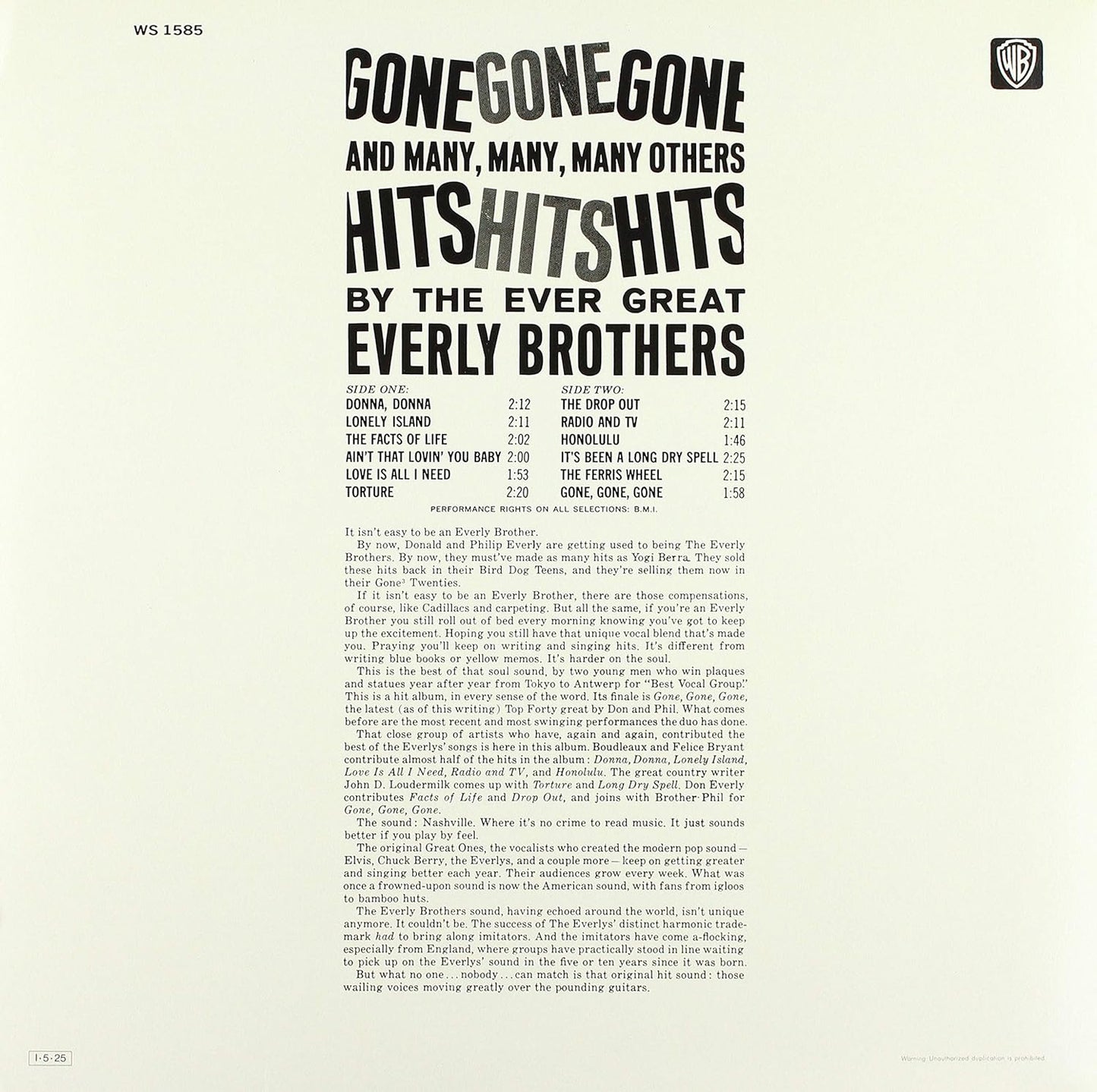 Gone Gone Gone (Lp/Japanese With Obi/Lyric Sheet)
