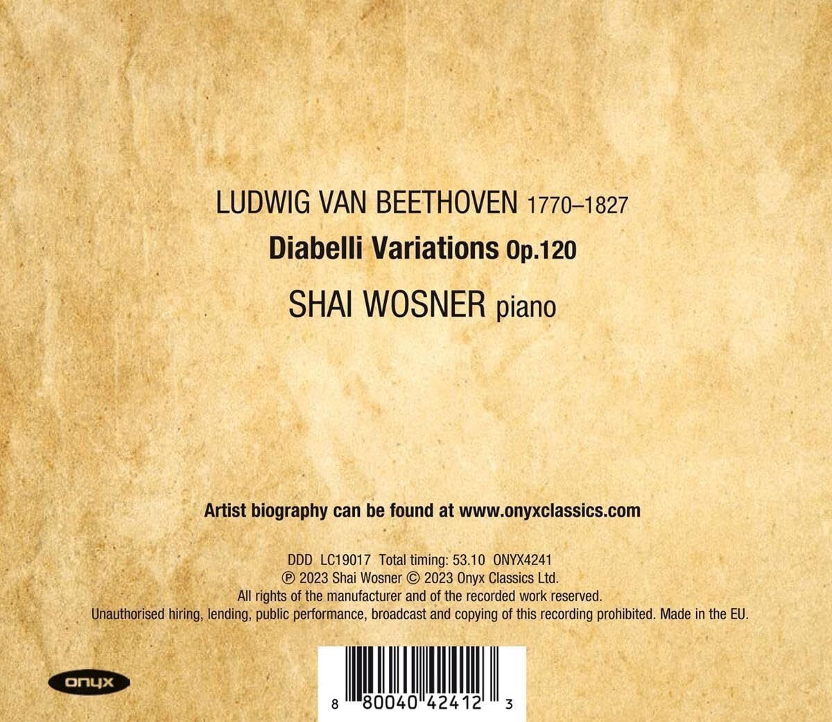 Beethoven: Diabelli Variations