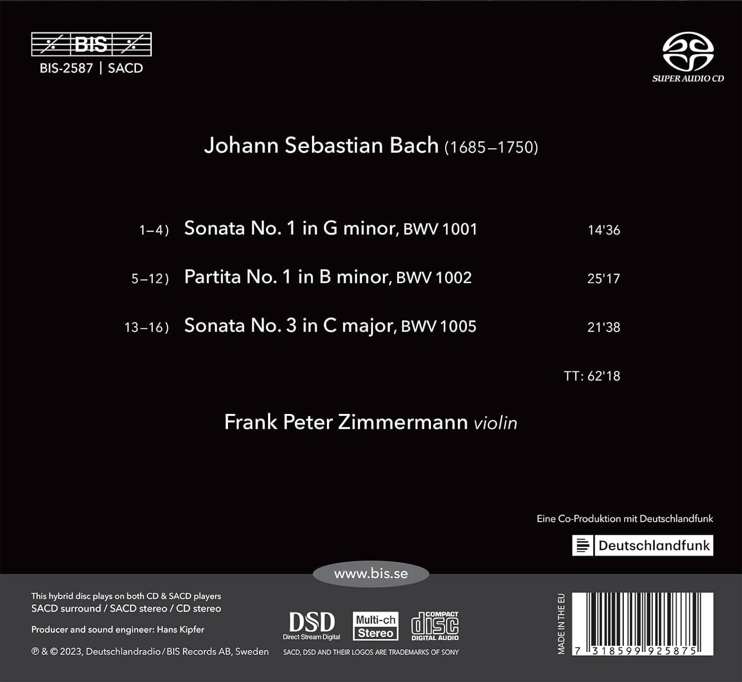 Sonatas and Partitas, Vol. 2