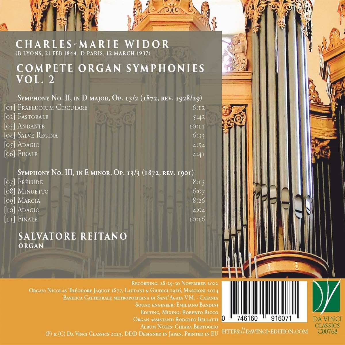 Complete Organ Symphonies Vol.2 (2 & 3