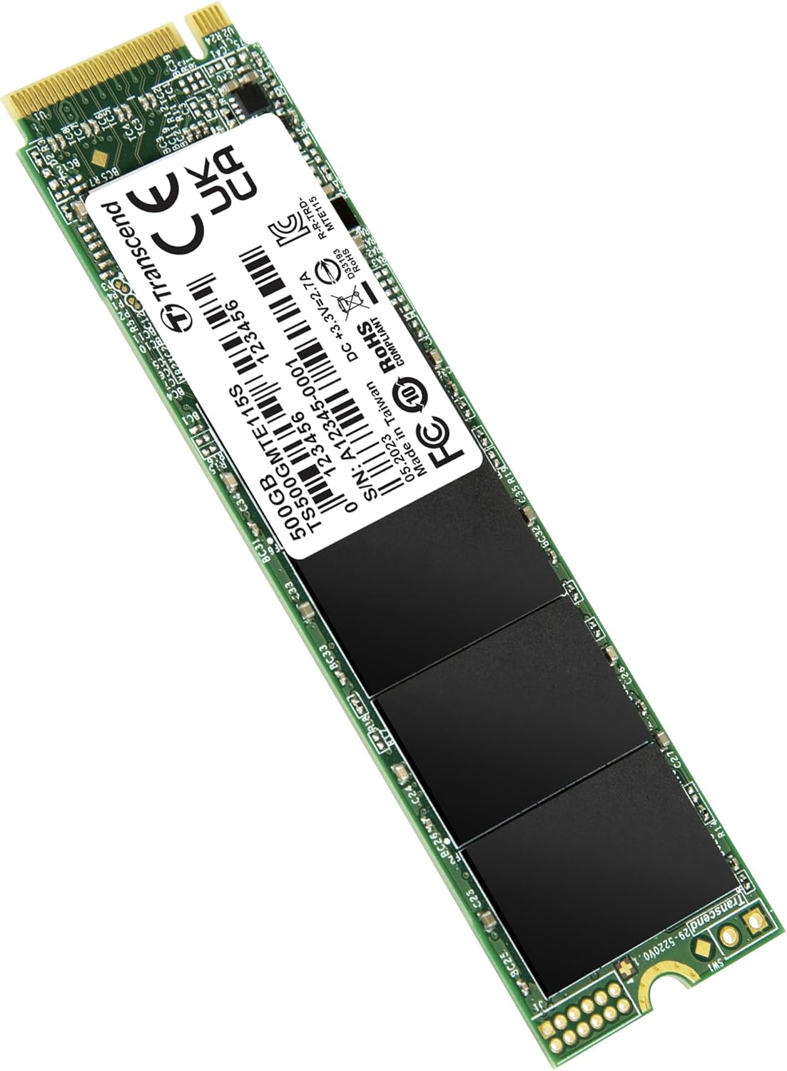 Transcend 500GB M.2 2280 PCIe Gen3x4 NVMe TLC