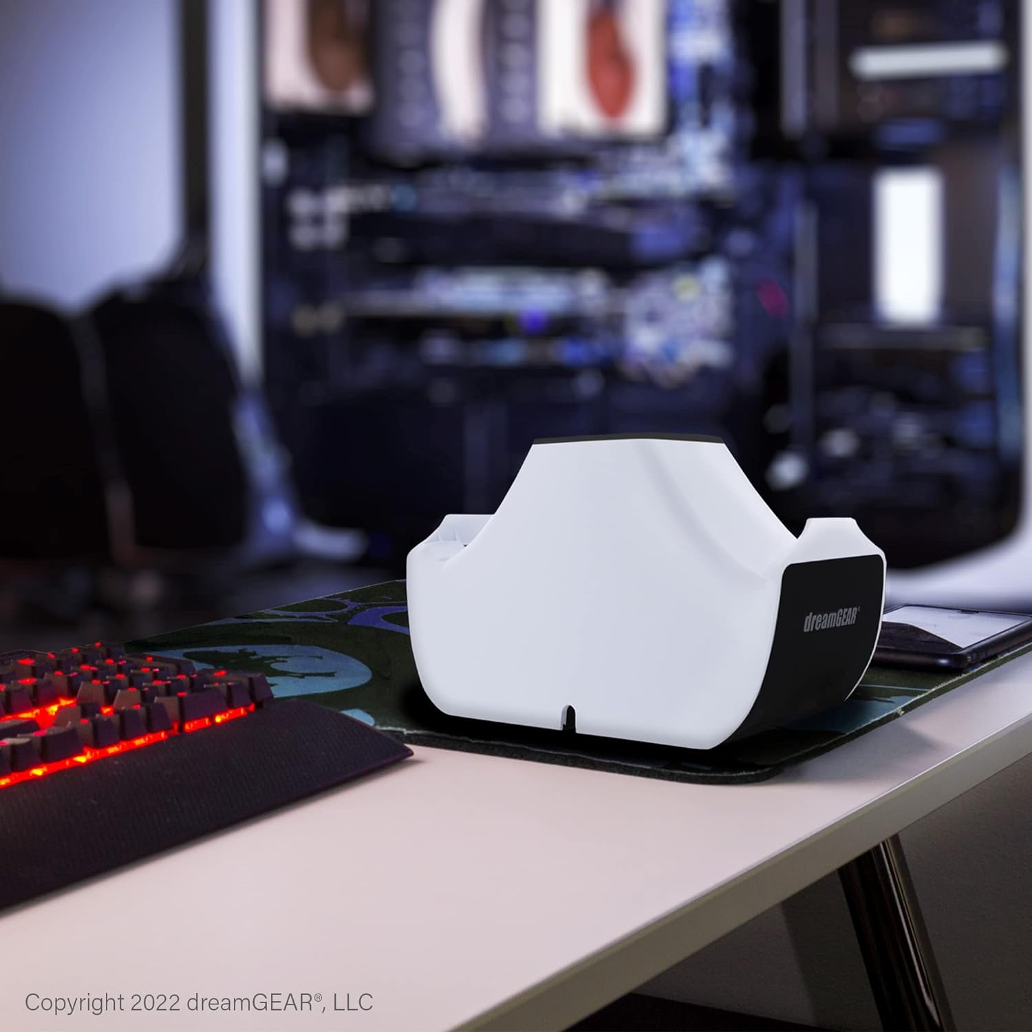 dreamGEAR Dual Power Station: PS5 Dualsense Controller Charging Station, Fast Charging, Base Grip, Simple Drop-in Design