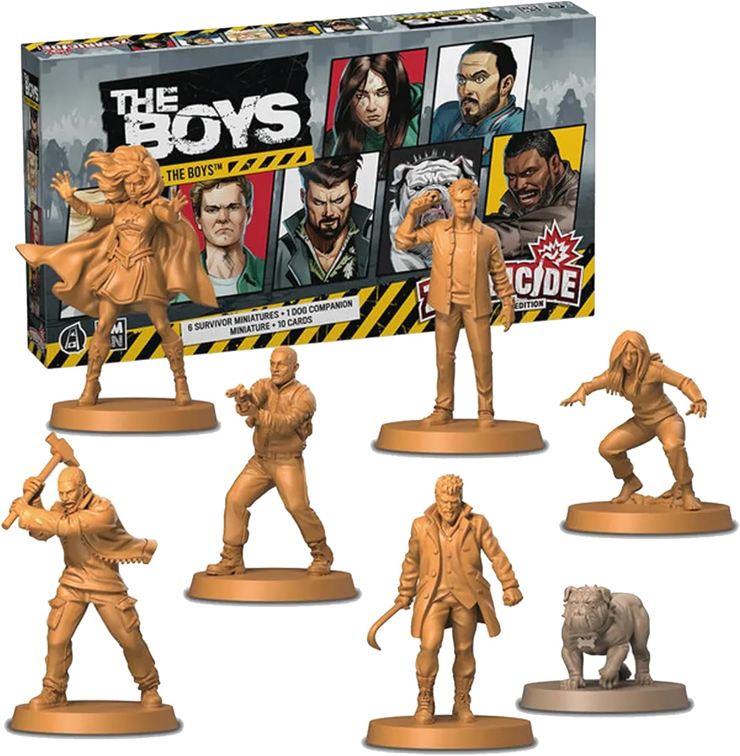 Zombicide The Boys Character Pack #2 - Survivors from The Boys for Epic Zombie Action! Cooperative Board Game for Ages 14+, 1-6 Players, 60 Minute Playtime, Made by CMON