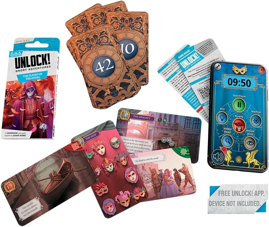 Space Cowboys Unlock! Short Adventures 4: Doo Arann's Dungeon - Immersive Escape Room Card Game for Kids and Adults, Ages 10+, 1-6 Players, 30 Minute Playtime, Made