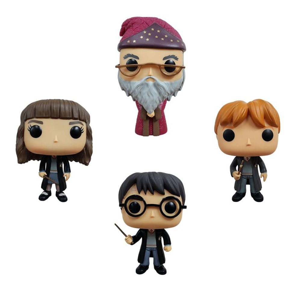 Funko Pop! Harry Potter: Harry Potter - Albus Dumbledore - W1 4PK- Vinyl-Sammelfigur - Geschenkidee - Offizielle Handelswaren - Spielzeug Für Kinder und Erwachsene - Movies Fans