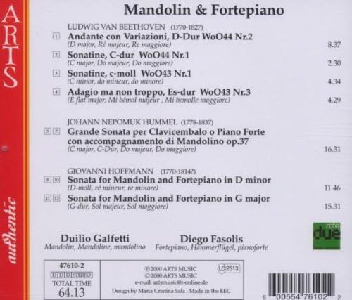 Music for Mandoline - Galfetti/fasolis