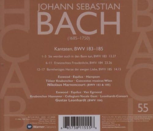 Bach: Cantate Sacre Vol. 55 Bwv 183