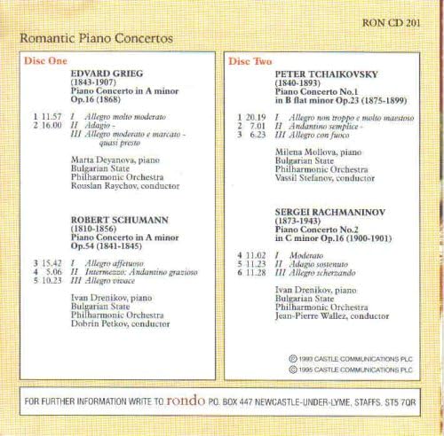 Romantic Piano Concetos
