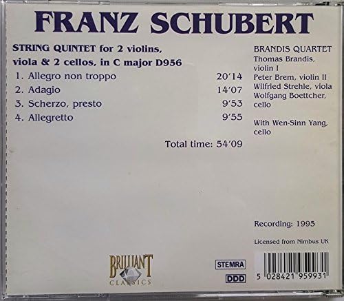 Schubert String Quintet