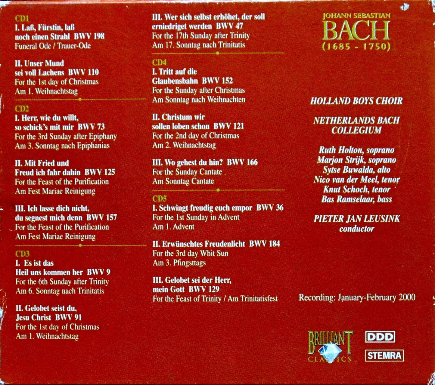 Bach Edition Vol 14