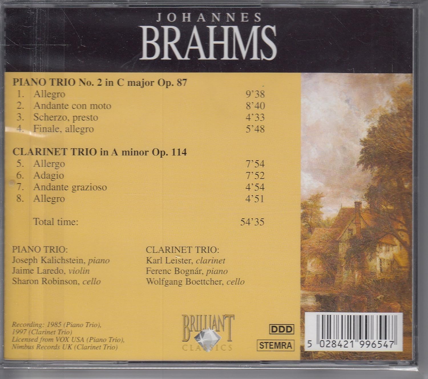 Clarinet Trio & Piano Trio No. 2