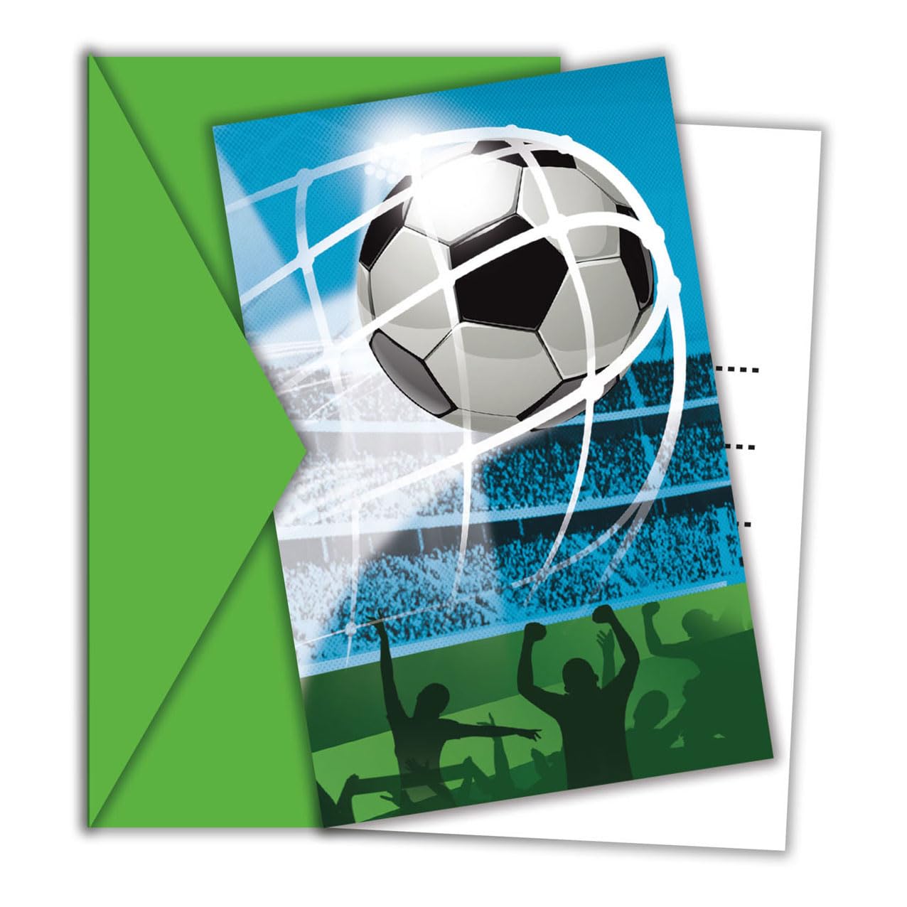 Procos PR93753 Fans Party Football Soccer Ball Invitations in FSC Paper Pack of 6