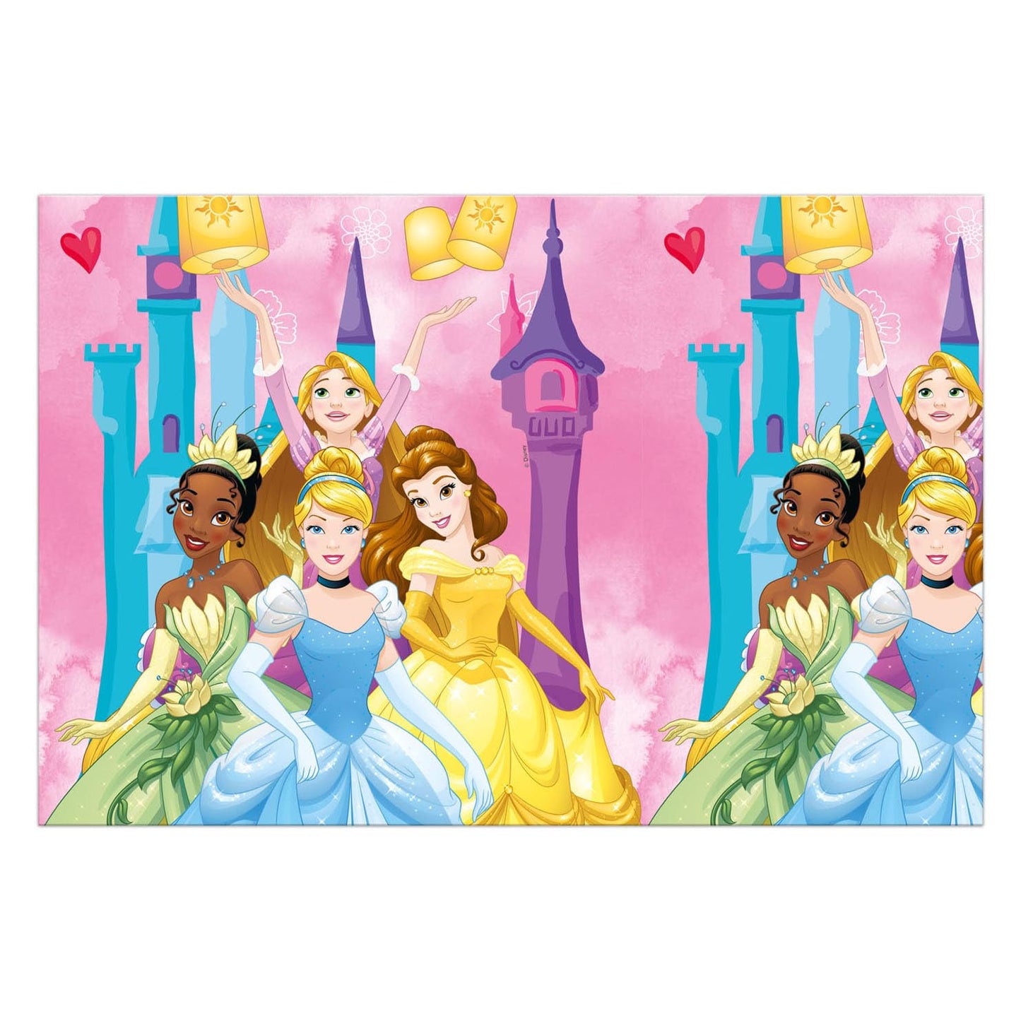 Procos - Disney Princess Live Your Story Plastic Tablecloth (180 x 120 cm), Multicoloured, 93850