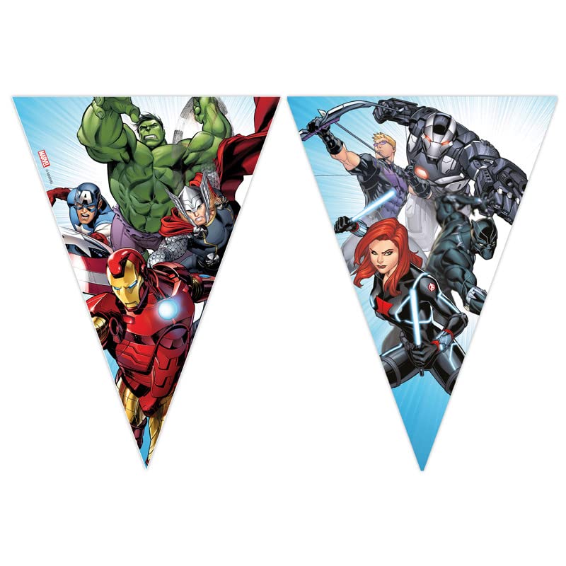 Procos - 93875 Marvel Avengers Infinity Stones Triangle Flags in FSC Paper