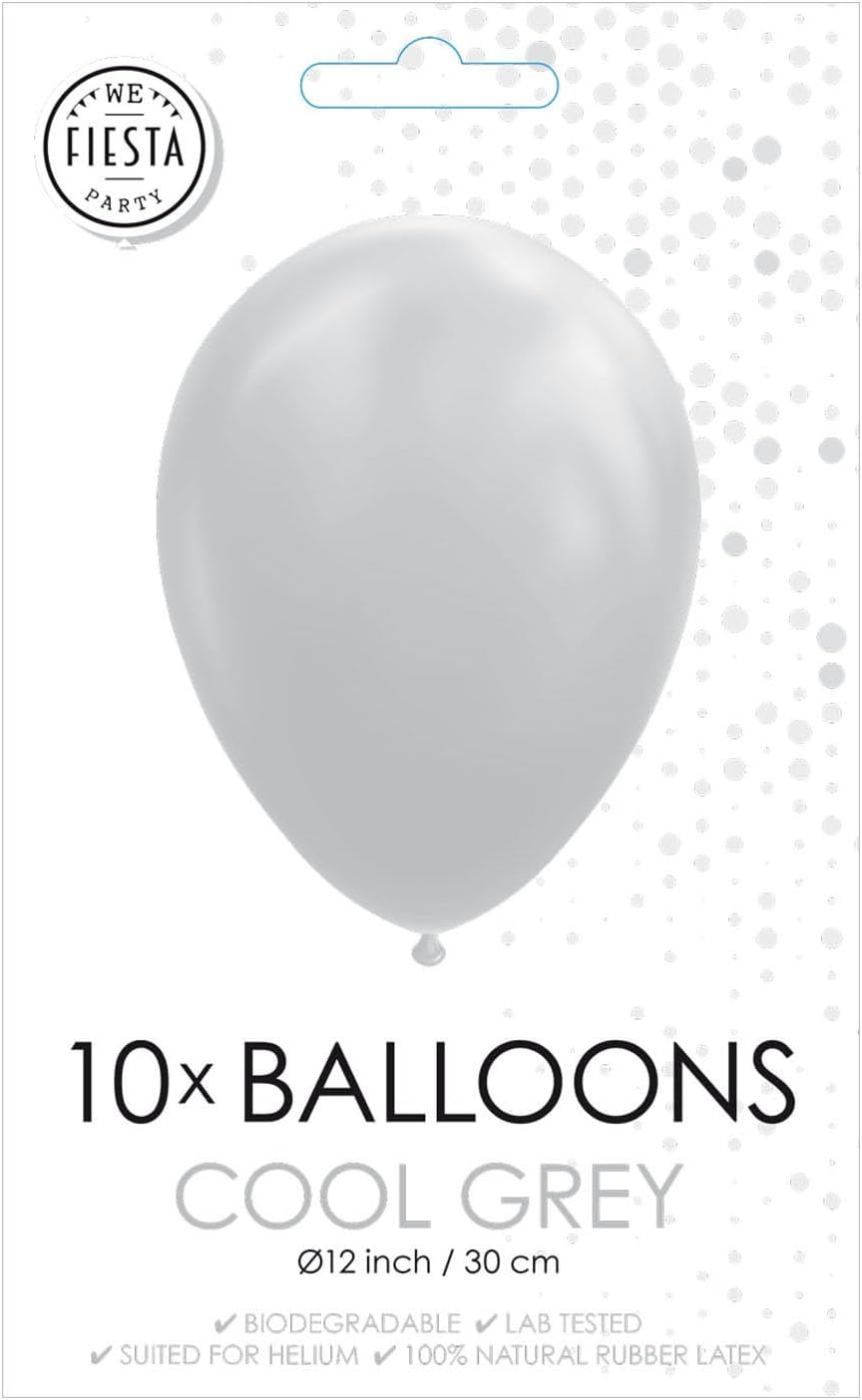Globos - Ballonnen Cool Grijs 30cm 10st.