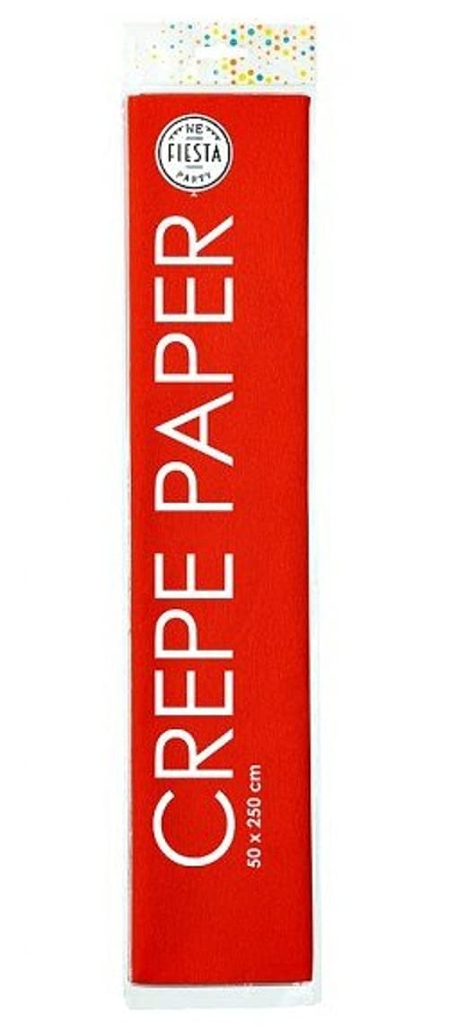 Globos krepppapier 250 x 50 cm rot