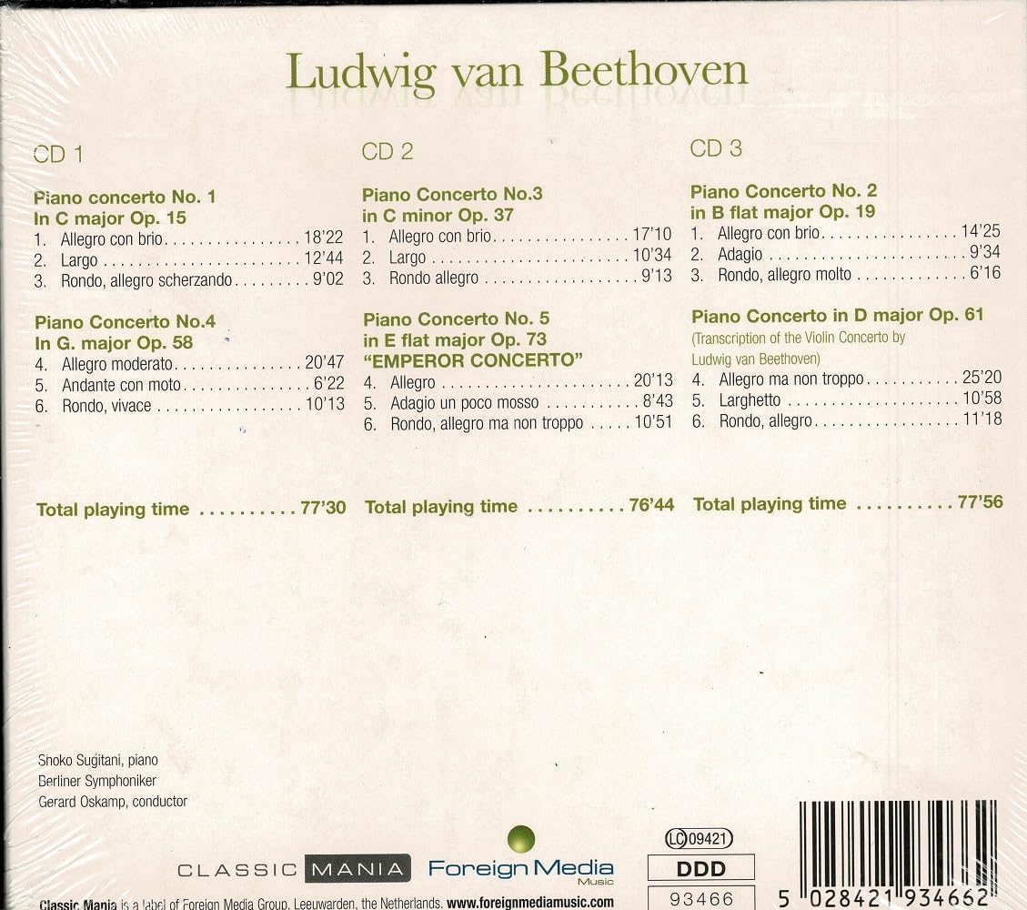 Beethoven: Complete Piano Concertos