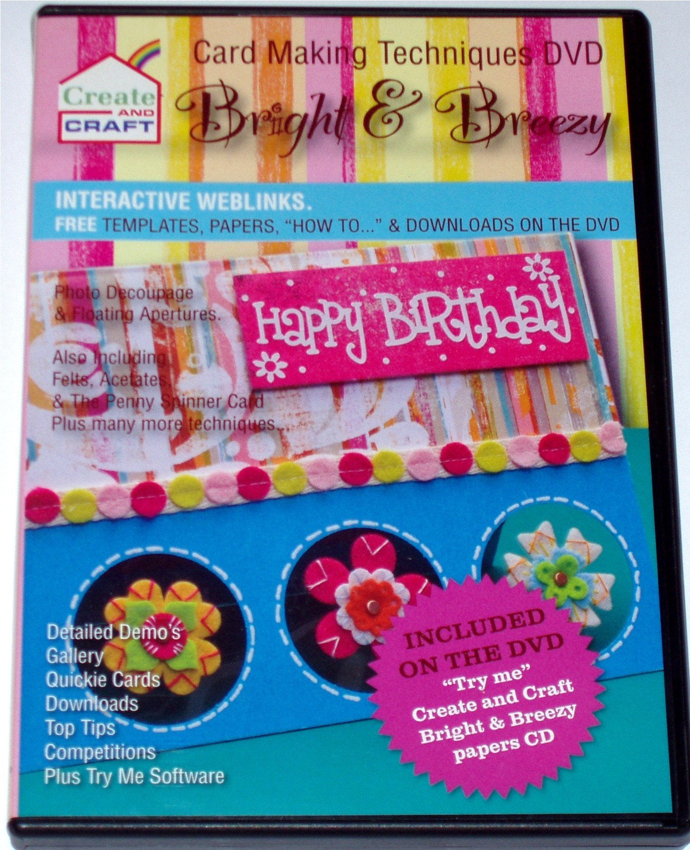 Create And Craft Bright & breezy card making techniques DVD