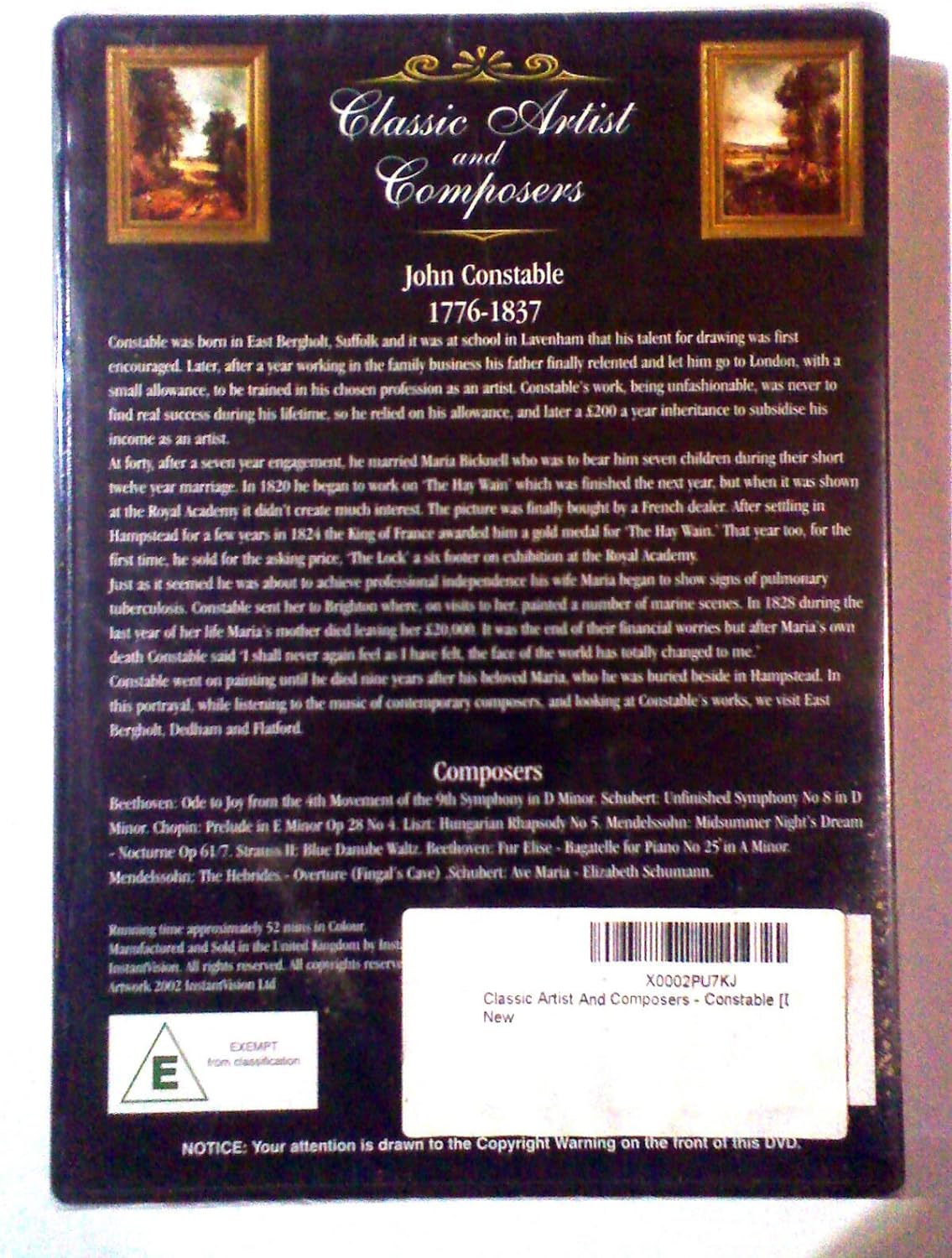Classic Artist And Composers: Constable