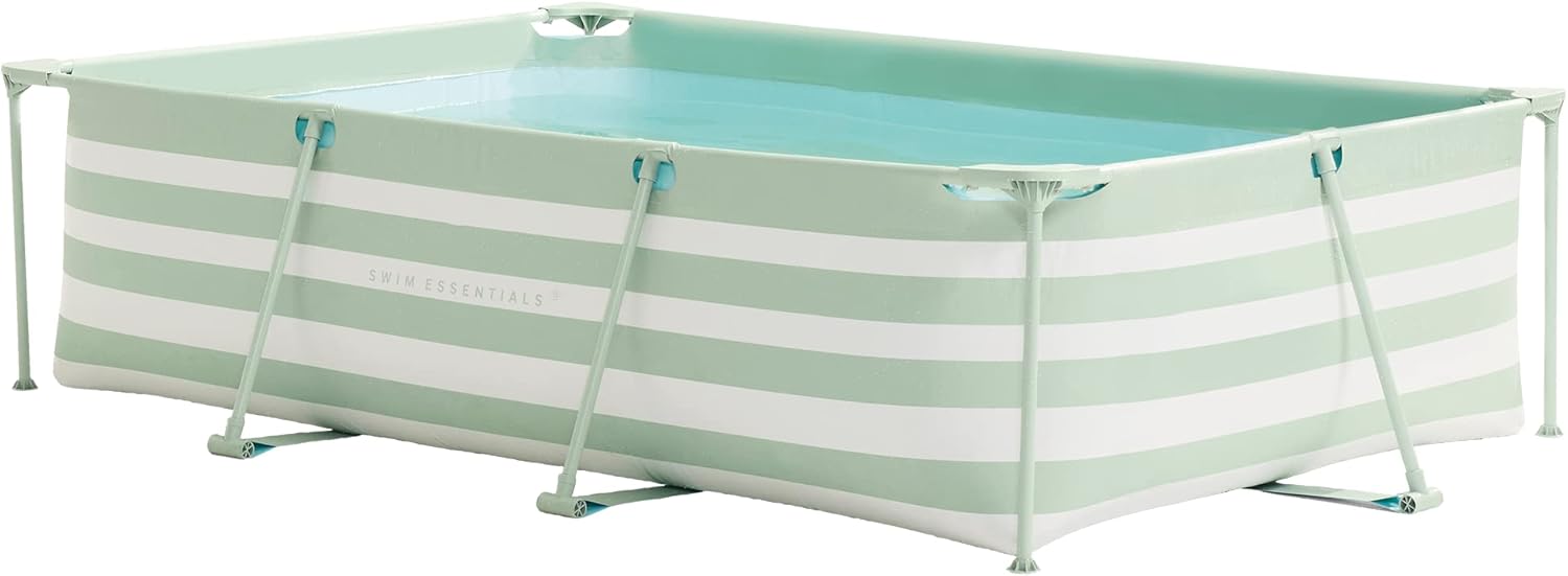 Swim Essentials - Swim Essentials Luxe Groen Gestreept Zwembad 300cm