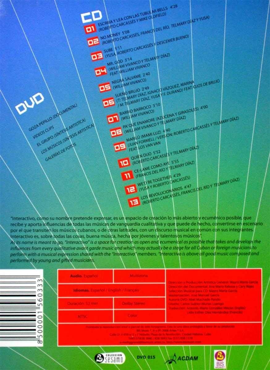 INTERACTIVO : INTERACTUAR ES UNA FUERZA + CD