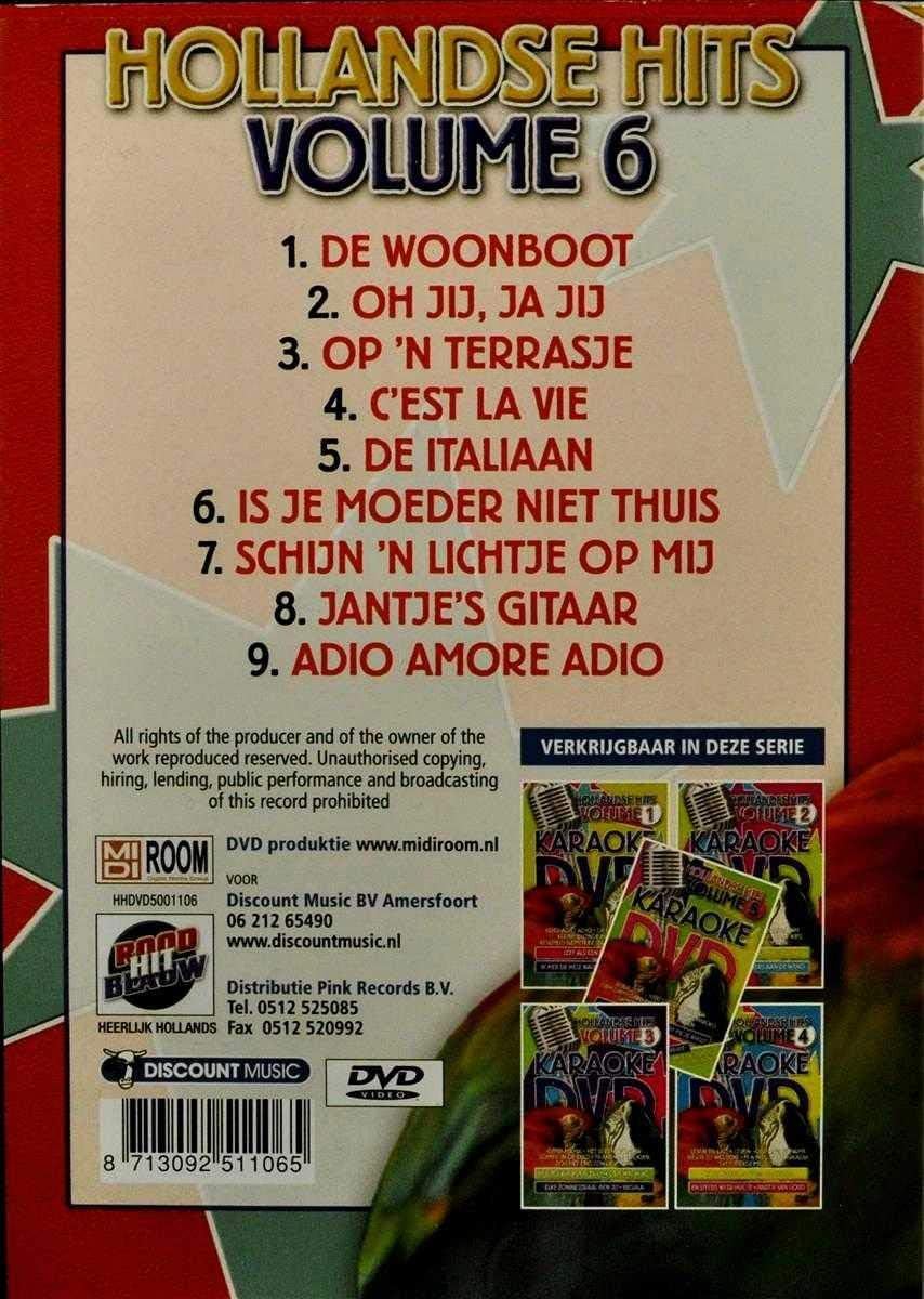 Karaoke dvd - Hollandse hits 6
