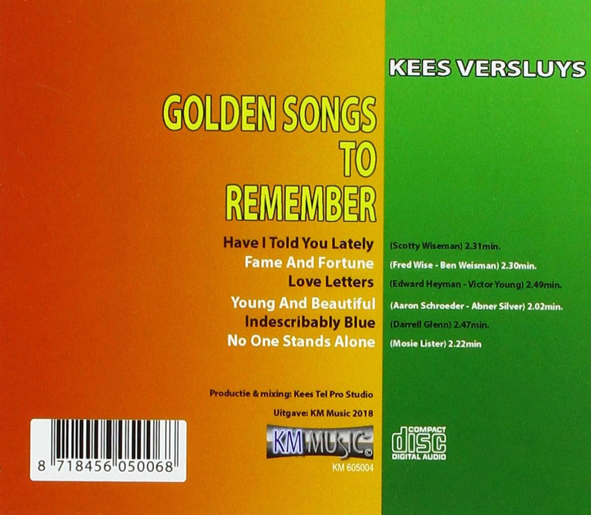 Kees Versluys - Golden Songs To Remember (Vol 1
