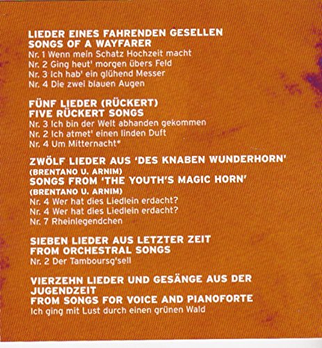Gustav Mahler - Auszüge - Lieder eines fahrenden Gesellen, Des Knaben Wunderhorn, Sieben Lieder aus letzter Zeit
