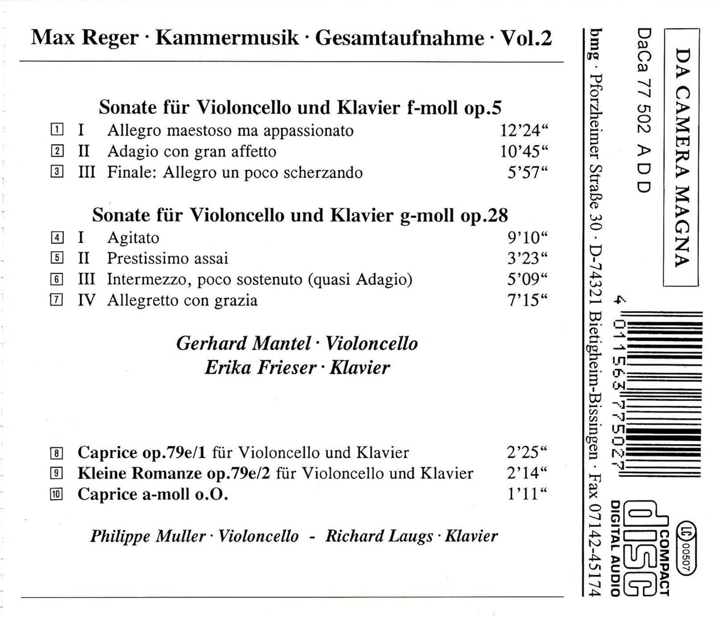 Kammermusik Gesamtaufnahme Vol 2