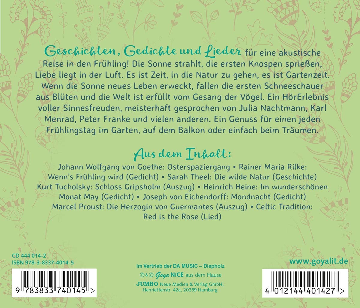 Mein Garten,Mein Paradies.Geschichten,Lieder un