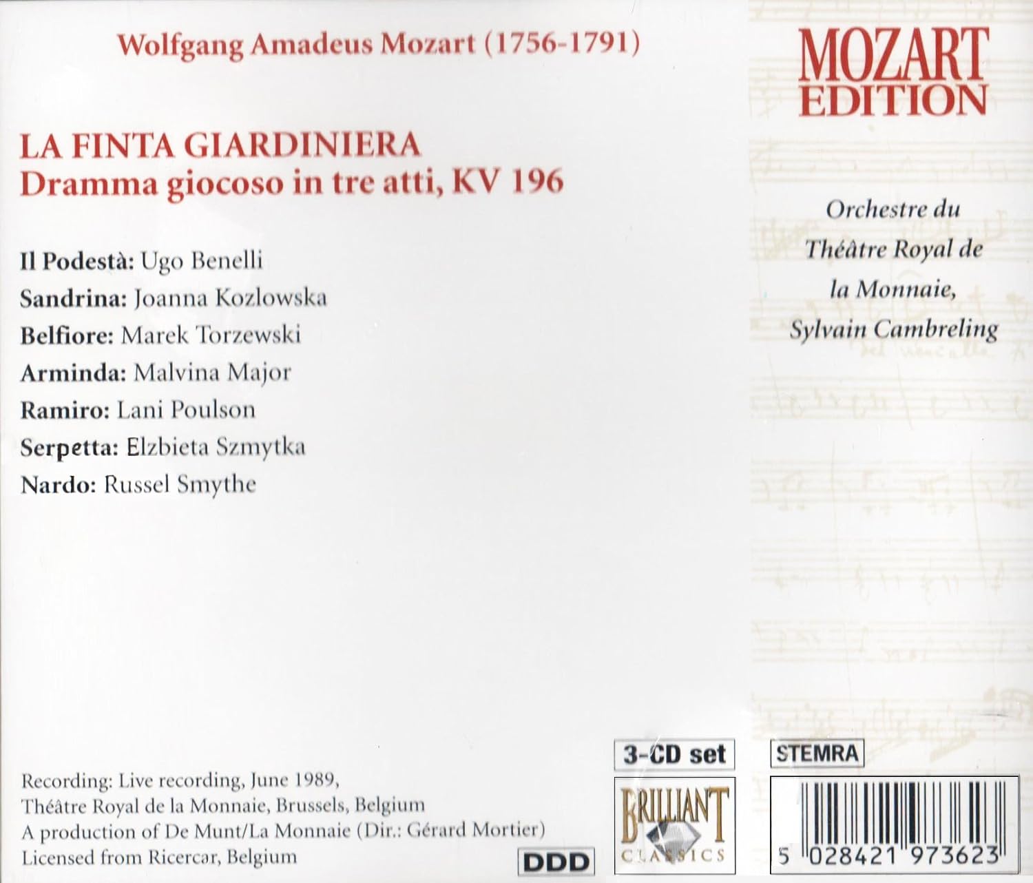 Mozart - La Finta Giardiniera