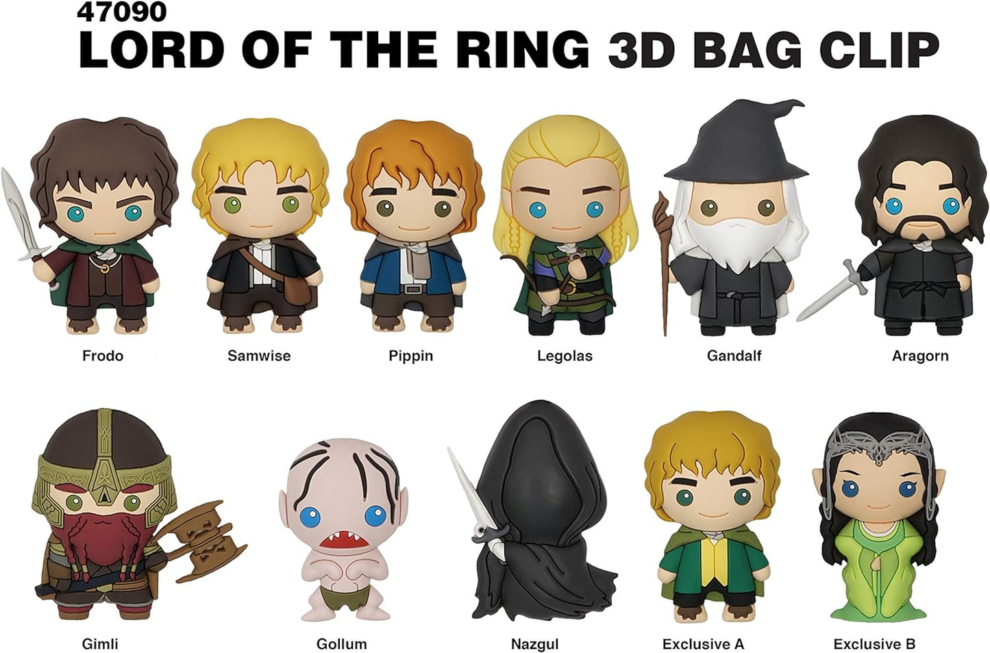 Warner Bros. Lord of The Rings - 3D Foam Collectible Bag Clip in Blind Bag