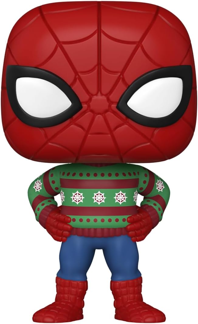 Funko Pop! Marvel: Holiday - Spider-Man - (SWTR) - Marvel Comics - Collectable Vinyl Figure - Gift Idea - Official Merchandise - Toys for Kids & Adults - Movies Fans - Model Figure for Collectors