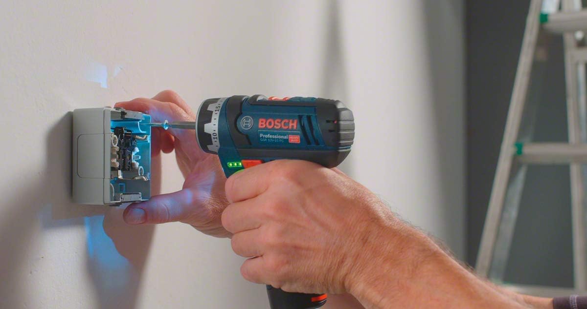 Bosch Professional 12V System Akku Bohrschrauber (mit Bohrfutteraufsatz GFA 12-B, ohne Akkus und Ladegerät, in L-BOXX), Schwarz, Blau, inkl. 1x Aufsatz ohne Akkus/Ladegerät in L-BOXX inkl. 1x Aufsatz