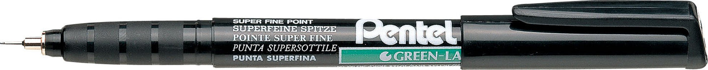 Pentel Permanentmarker xylol-/toluolfrei superfein 0,4 mm Strichbreite schwarz