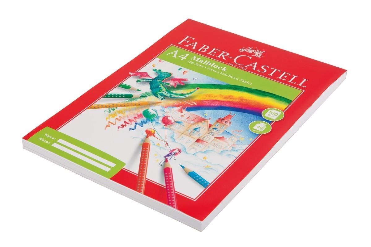 Faber-Castell 212049–Drawing Pad A4 100 Sheets, 80 g / M ²