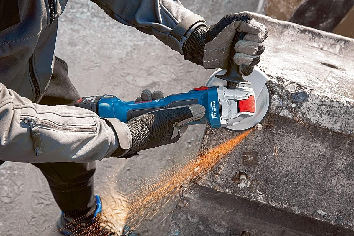 Bosch Professional 18V System Akku Winkelschleifer GWX 18V-7 (mit X-LOCK-Aufnahme, Scheiben- Ø125mm, ohne Akkus und Ladegerät, im Karton) 125 mm in Karton