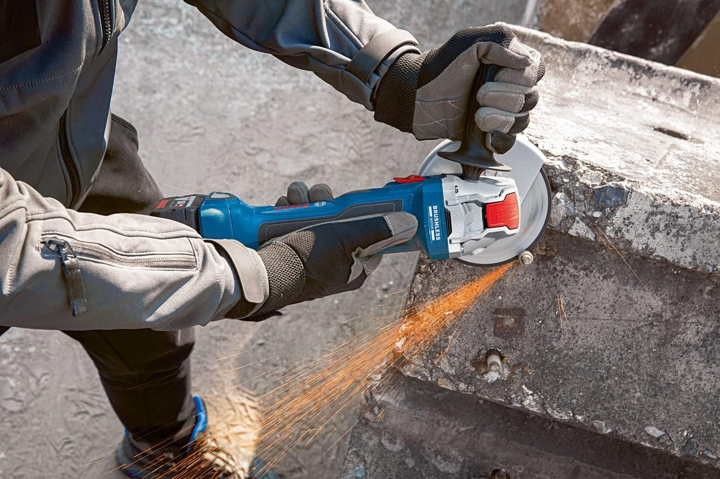 Bosch Professional 18V System Akku Winkelschleifer GWX 18V-7 (mit X-LOCK-Aufnahme, Scheiben- Ø125mm, ohne Akkus und Ladegerät, L-BOXX-Einlage, in L-BOXX 136) 125 mm in L-BOXX