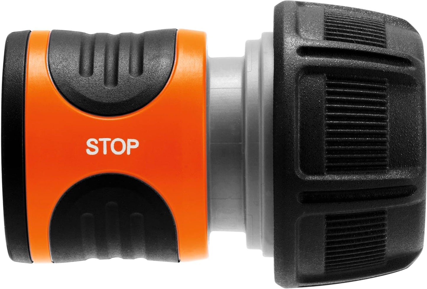 Gardena AquaStop 19 mm (3/4 inch): Connectors with AquaStop, for hose ends, Powergrip, gripped grip, Simpler change, packed (18214-20