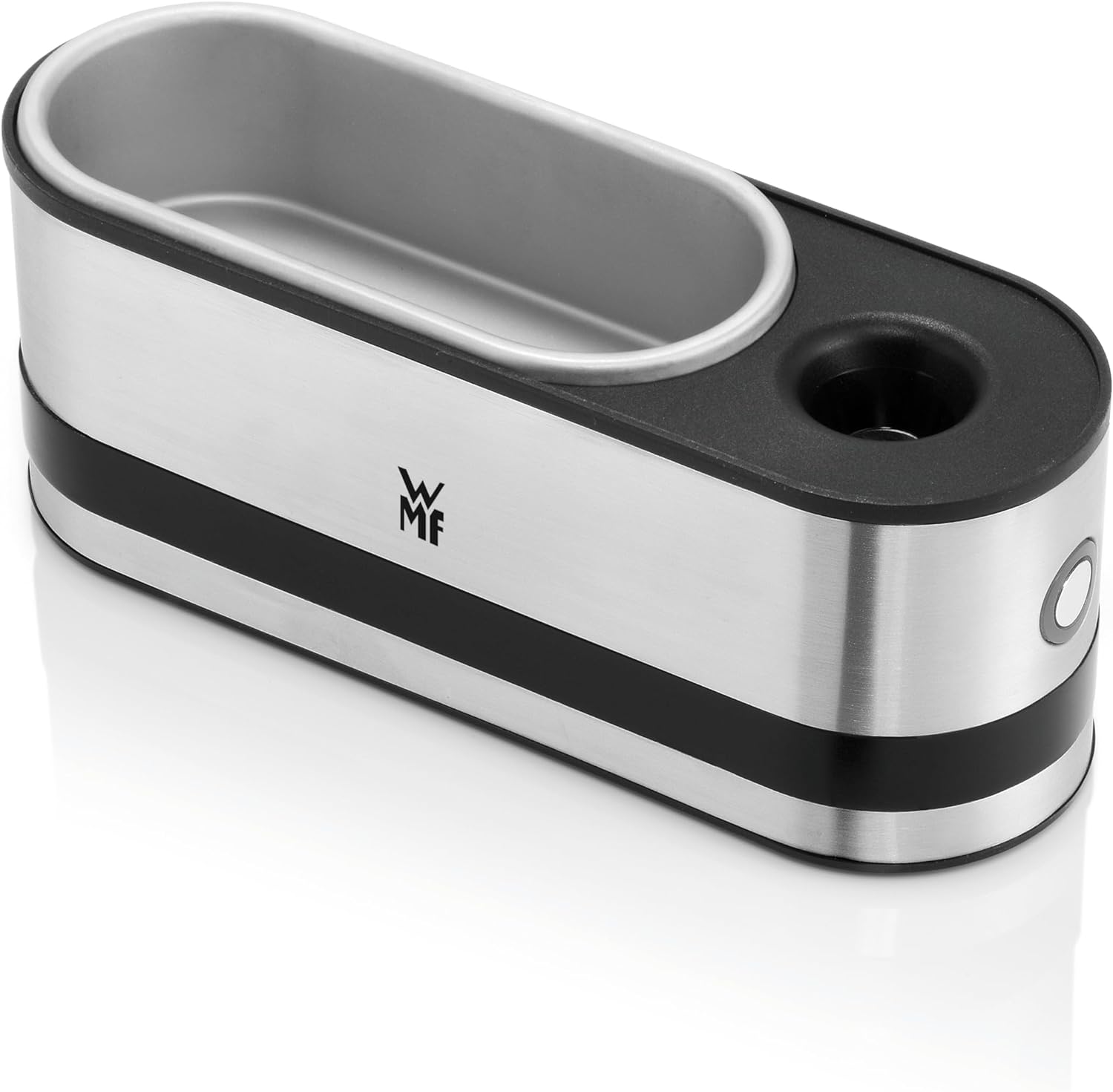 WMF Küchenminis 2-Eier-Kocher, Eierkocher 2 Eier, mit Eipick, BPA-freies Tritan, 250 W, cromargan matt